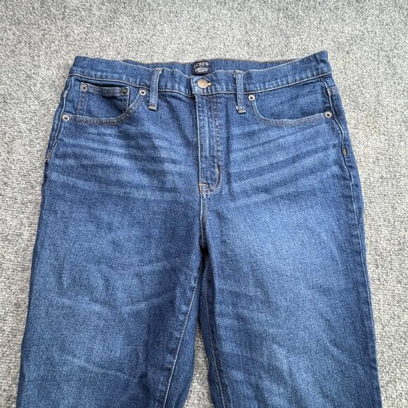 J.Crew Jeans Womens‎ 31 Blue 25.5L Whiskers Essential Straight Denim causal - Picture 2 of 12